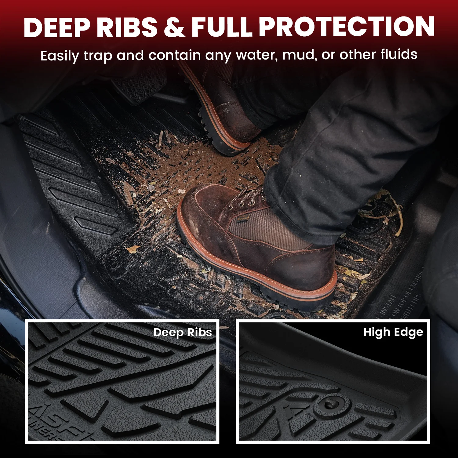 Fit for 1999-2006 Chevrolet Silverado 1500 Floor Mats, Fit Without 4*4 Shifter Only - Image 5