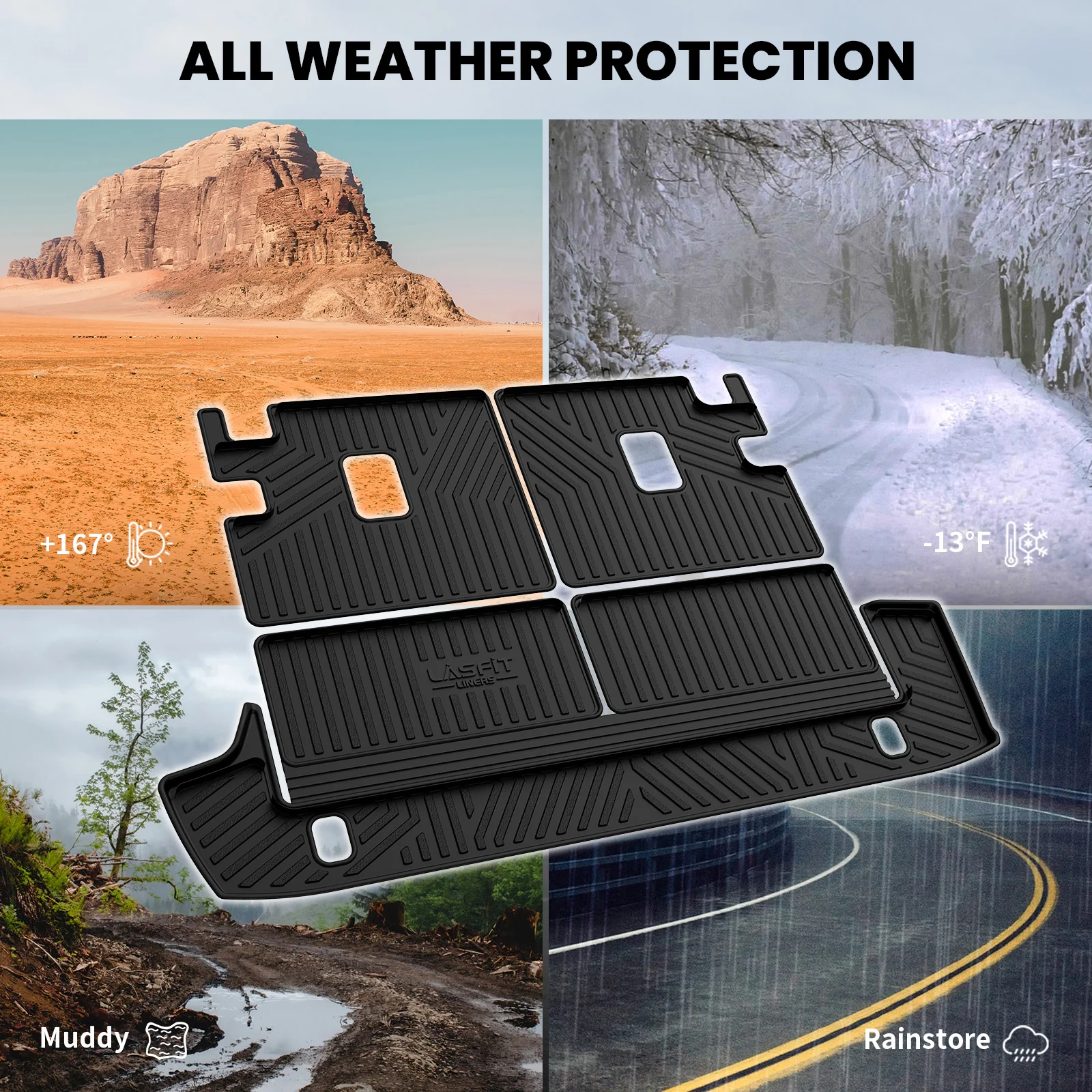 Fit for 2013-2024 Toyota 4Runner Floor Mats or Cargo Mat or Seatback Mat - Image 51
