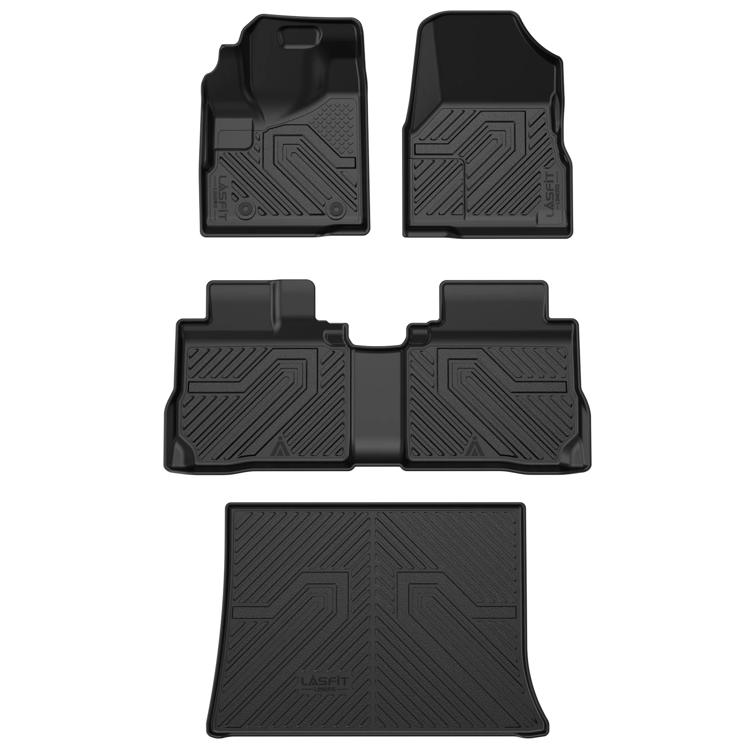Fit for 2010-2017 Chevrolet Equinox Floor Mats & Cargo Mat, Only Fit Second Row Seats Sliding Backwards
