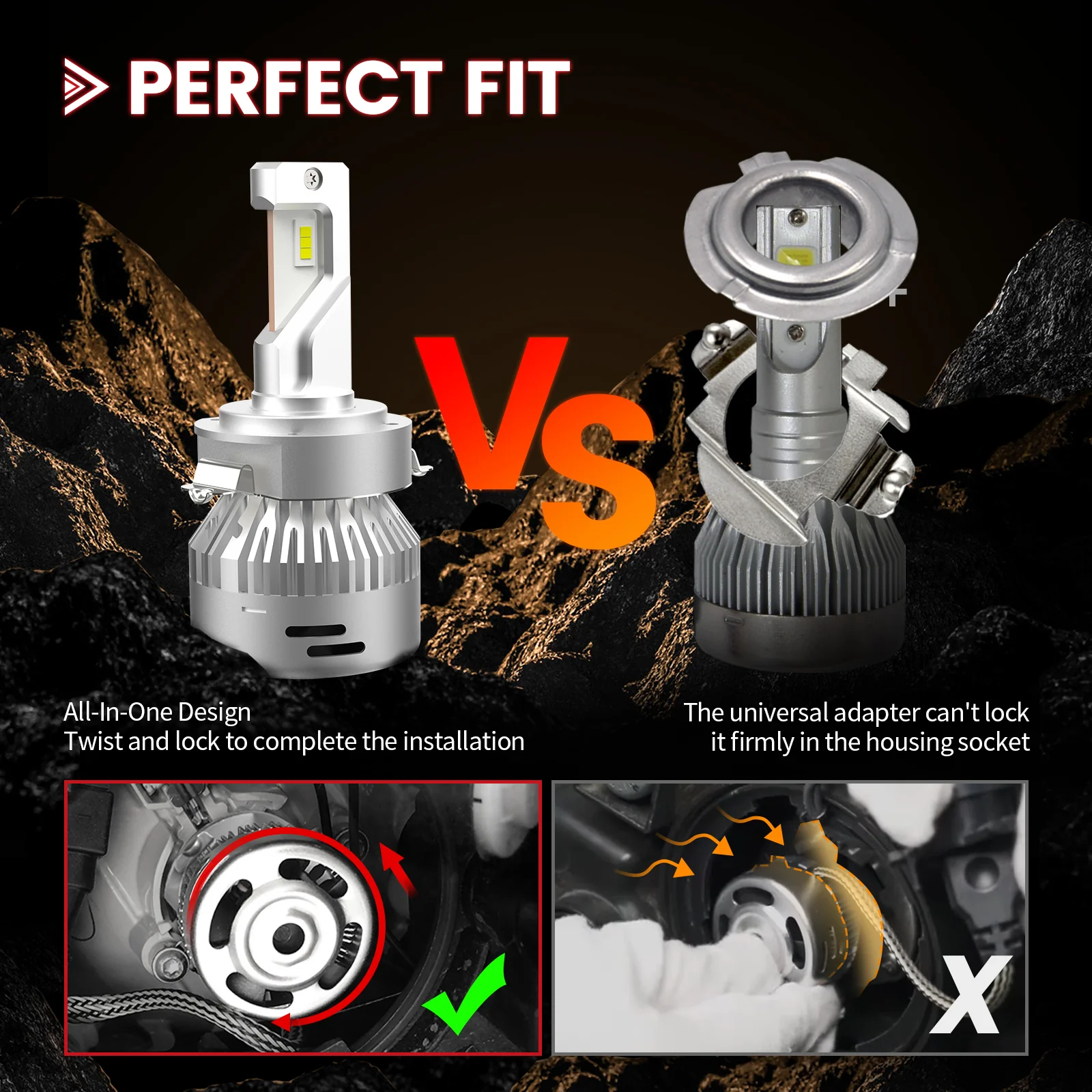 Fit for Volkswagen Golf 2018-2019 & GTI 2018-2020 Custom H7 LED Bulbs Exterior Interior Light Plug n Play - Image 9