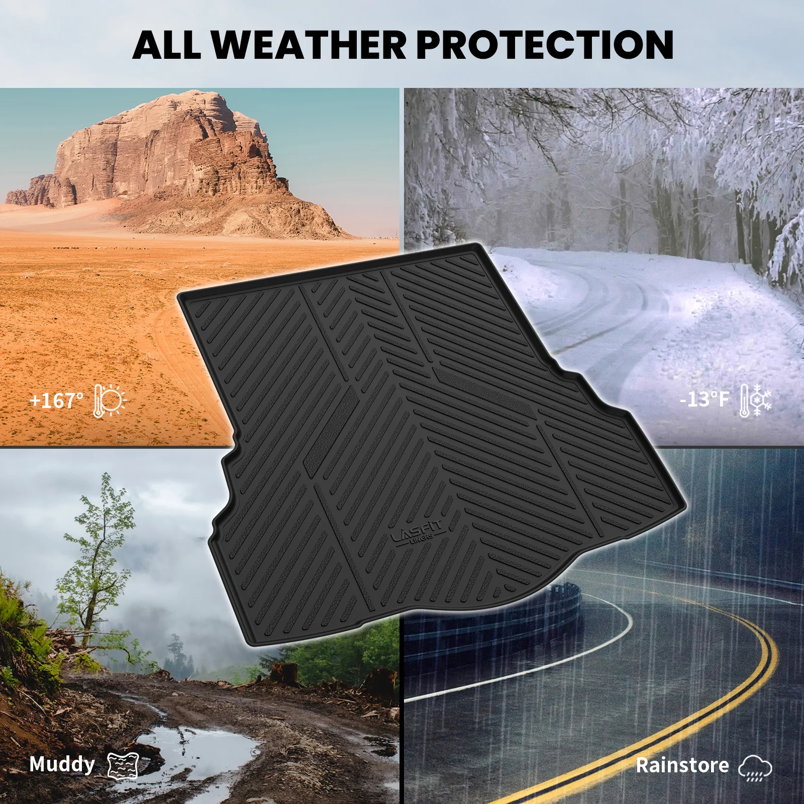 Fit for 2017-2020 Ford Fusion Custom Floor Mats or Cargo Mat - Image 17