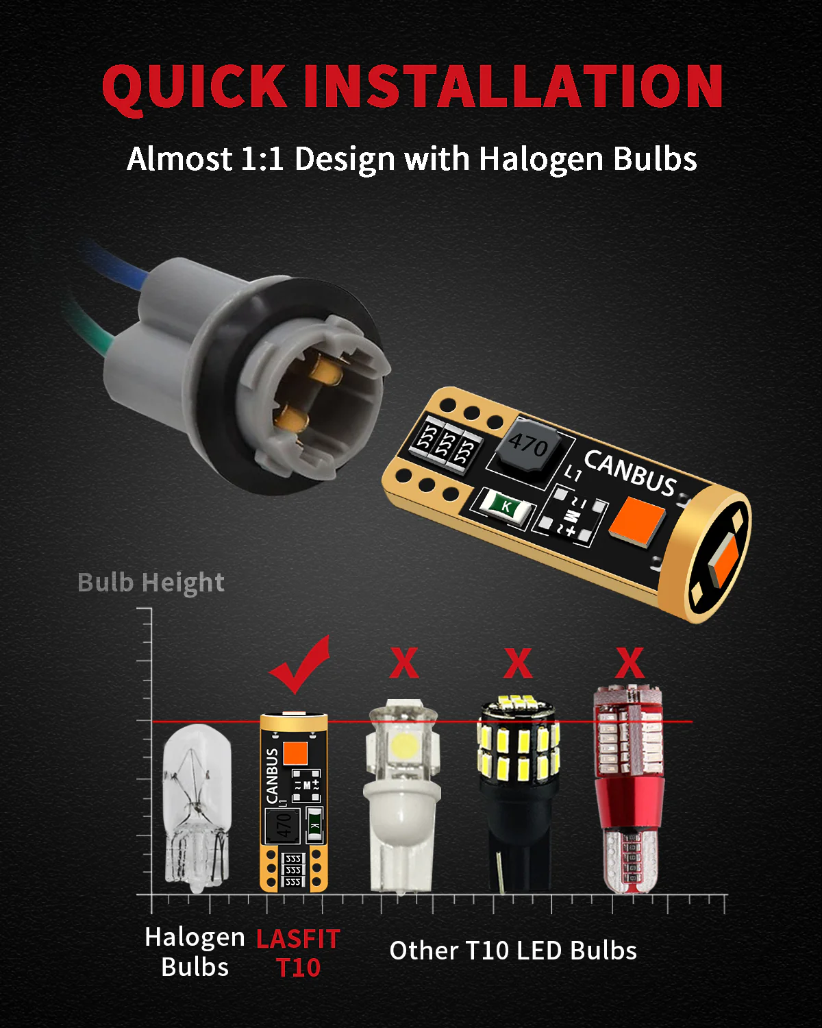 Fit for 2016-2021 Honda Civic Sedan Coupe Hatchback The Brightest LED Bulbs Upgrade | Tested and Verified - Image 43