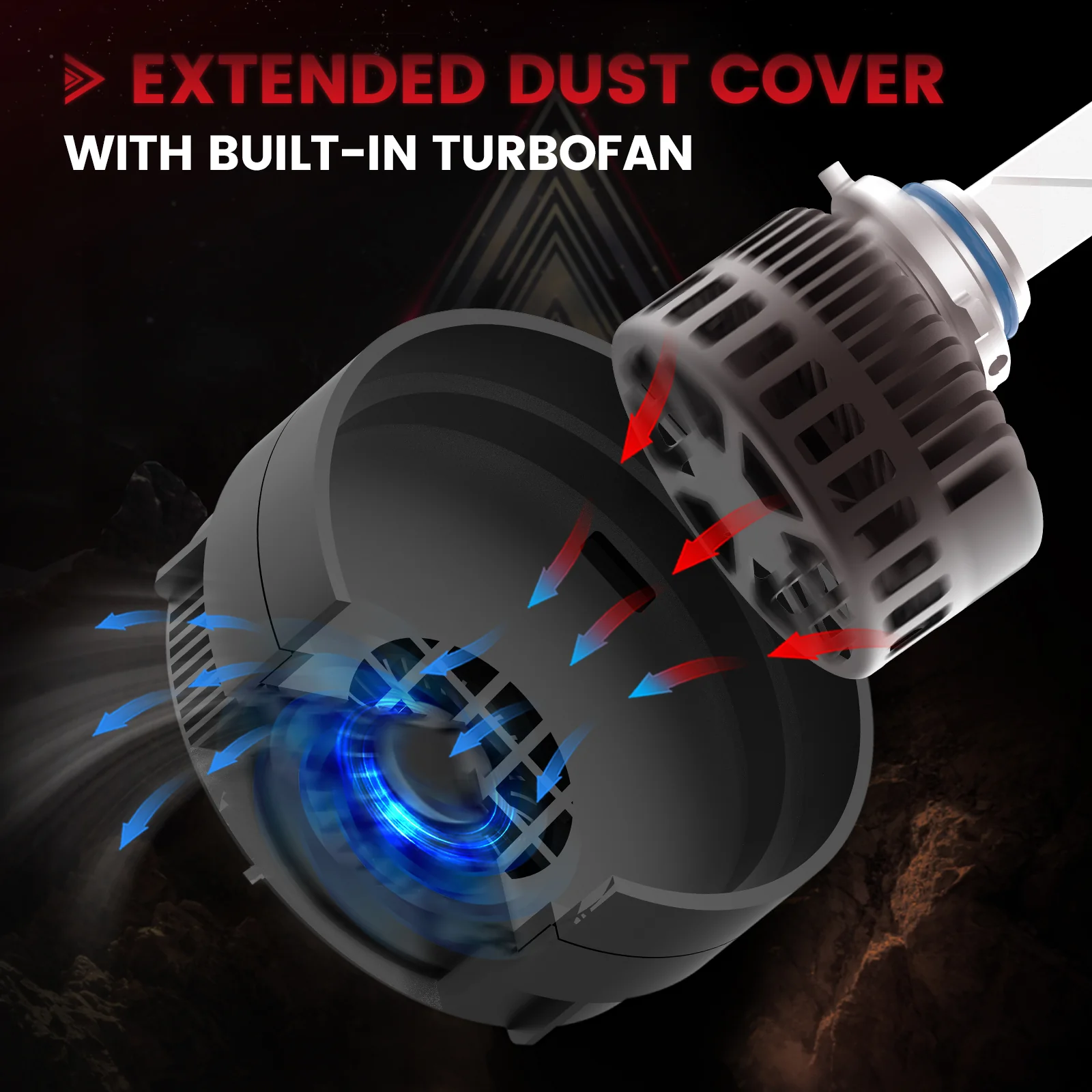 Fit for 2015-2017 Ford F-150 Custom Fit LED Bulbs Conversion Kits H11 9005 w/Dust Cover - Image 13