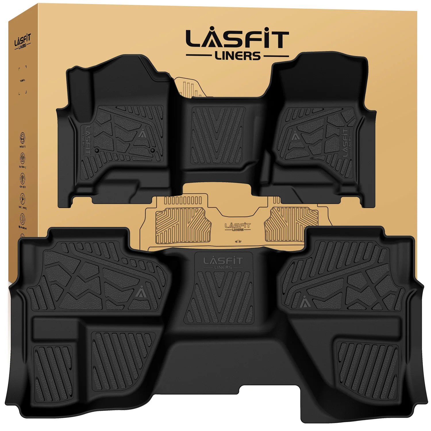 Fit for 2015-2019 Chevrolet Silverado 2500HD 3500HD Floor Mats, Fit Carpet Floor & Without 4*4 Shifter Only - Image 27