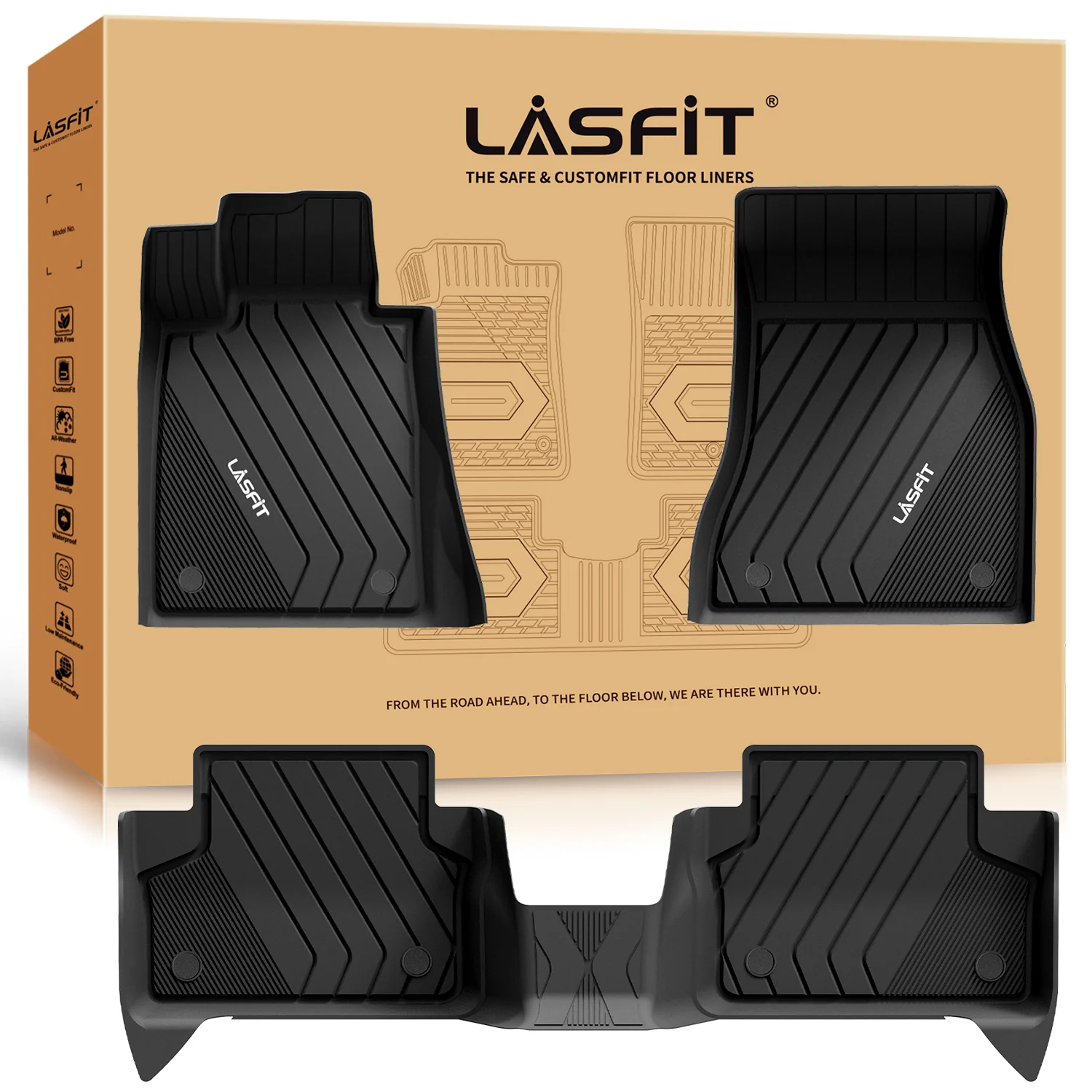 Fit for 2017-2023 BMW 5 Series Floor Mats or Cargo Mat, for 530e 530i 540i 540d m550i, Not Fit GT - Image 20
