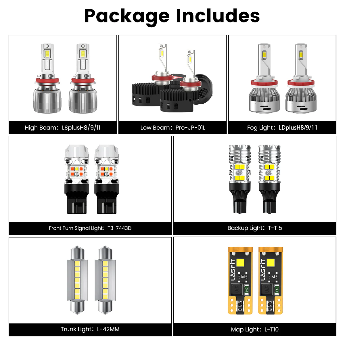 Custom Engineered for 2017-2022 Jeep Grand Cherokee LED Bulbs Upgrade | Tested and Verified - Image 2