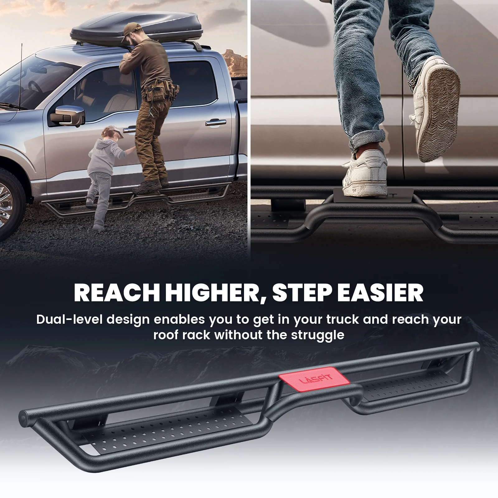 Fit for 2017-2026 Ford F-250 F-350 Running Boards Side Steps, Fit Crew Cab ONLY - Image 6