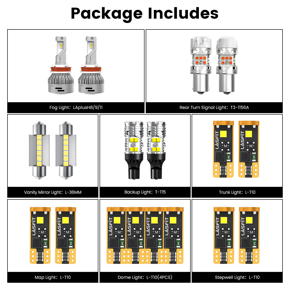 Fit for 2018-2020 Volkswagen Atlas LED Bulbs Upgrade | Tested and Verified - Image 5