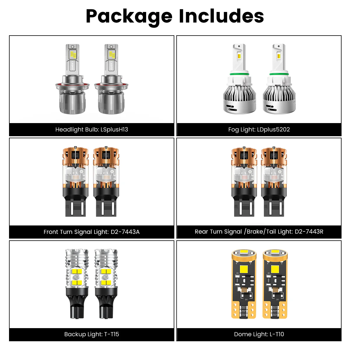 Fit for 2020-2025 Jeep Gladiator The Brightest LED Bulbs Upgrade | Tested and Verified - Image 2
