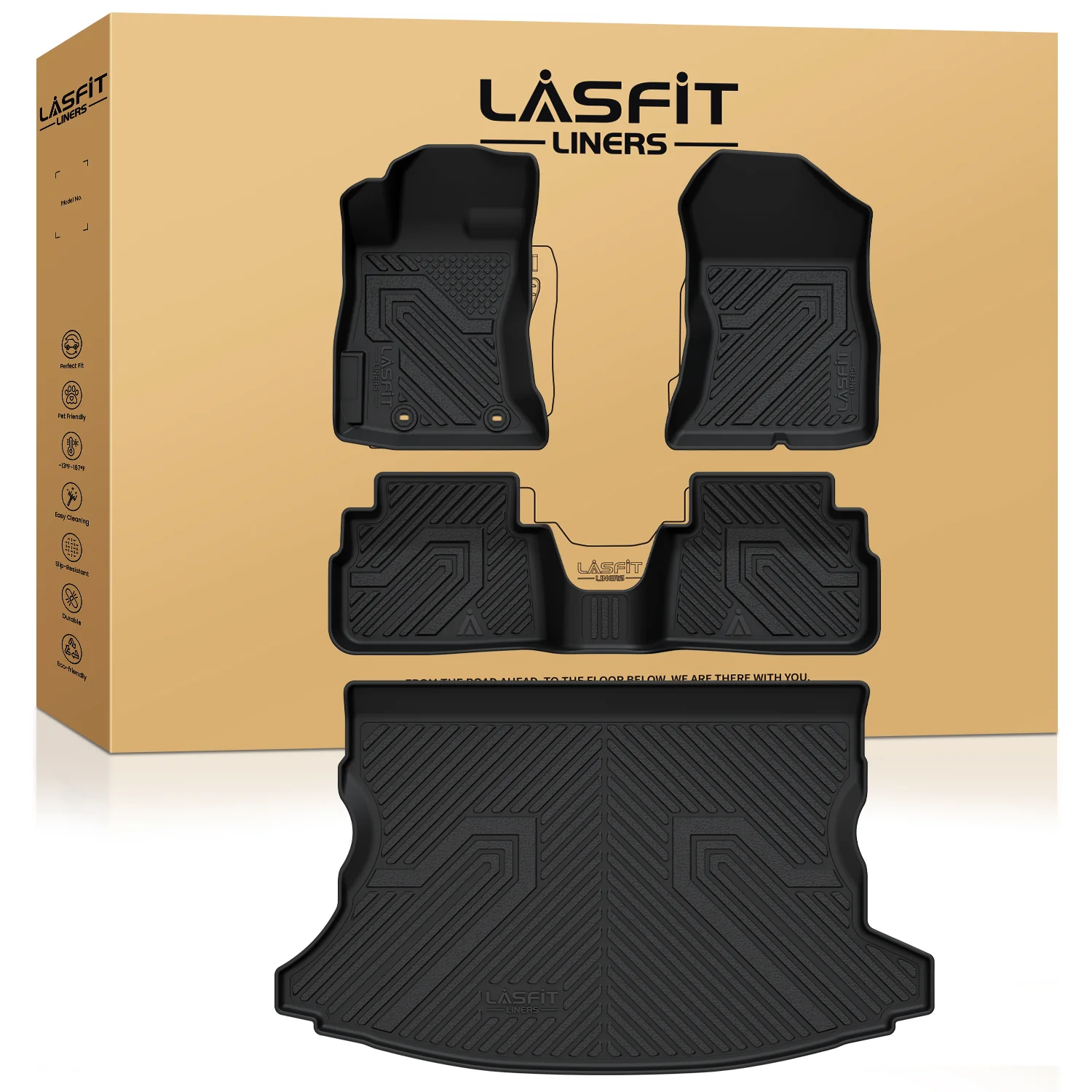 Fit for 2018-2023 Subaru Crosstrek Floor Mats or Cargo Mat, Fit Gas Not Fit Hybrid - Image 8