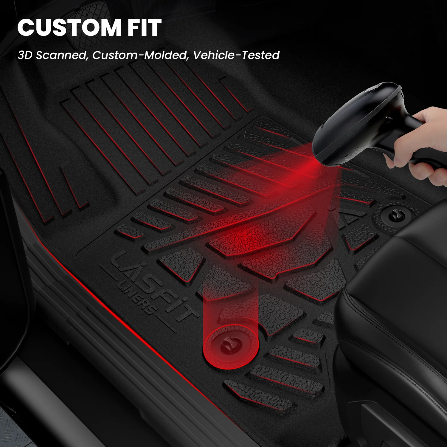 Fit for 2019-2026 GMC Sierra & Sierra Denali 1500 Floor Mats, Fit Carpet Floor Only, Not Fit 2019 Sierra LD - Image 42