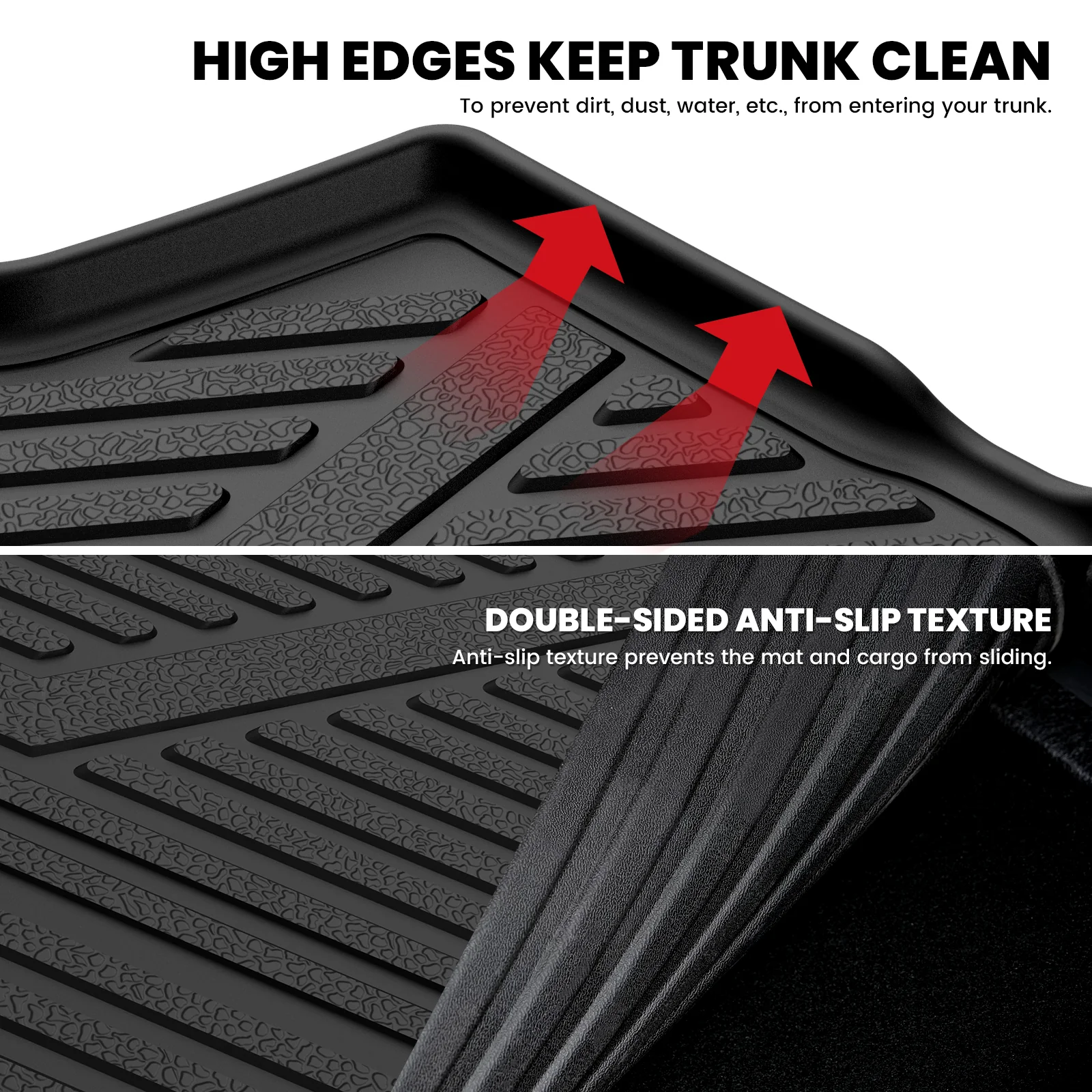Fit for 2011-2024 Infiniti QX80 Floor Mats or Cargo & Seatback Mats, Fit 8seats(2nd Row Bench Seats) - Image 6