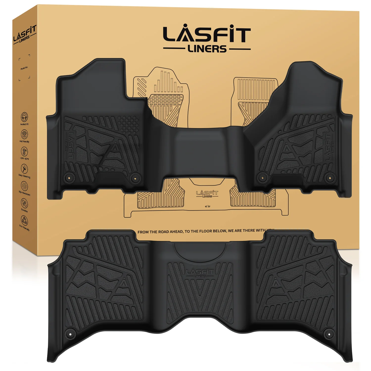 Fit for 2019-2026 Ram 2500 3500 Floor Mats, Fit Crew Cab Without Power Take-Off (PTO) KIT & Carpet Floor Only - Image 18