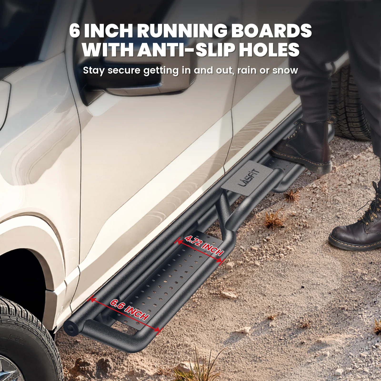 Fit for 2020-2026 Chevrolet Silverado 2500HD 3500HD Running Boards Side Steps, Fit Crew Cab ONLY - Image 3