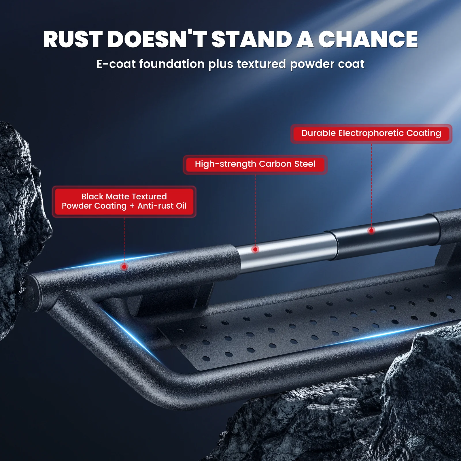 Fit for 2020-2026 Chevrolet Silverado 2500HD 3500HD Running Boards Side Steps, Fit Crew Cab ONLY - Image 6
