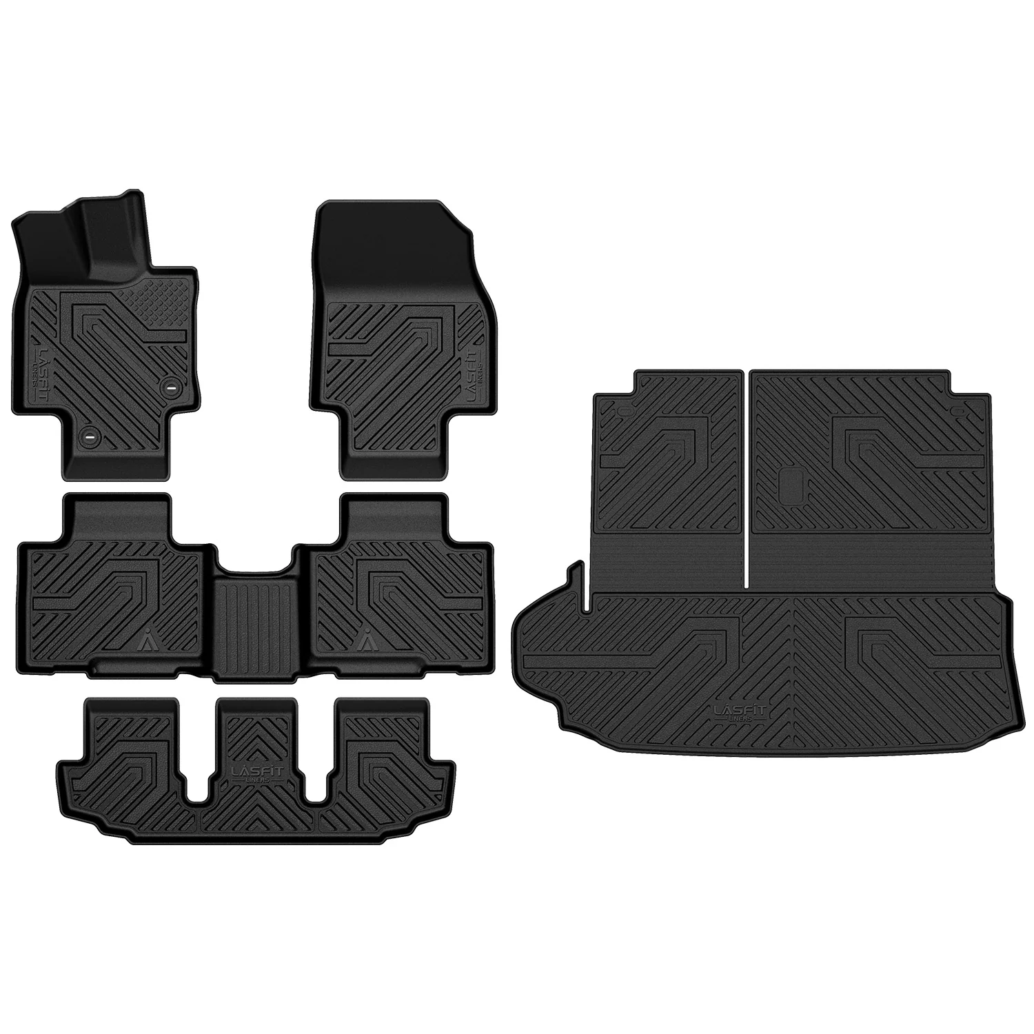 Fit for 2020-2026 Toyota Highlander Hybrid Floor Mats & Seatback & Cargo Mat, Fit AWD Only