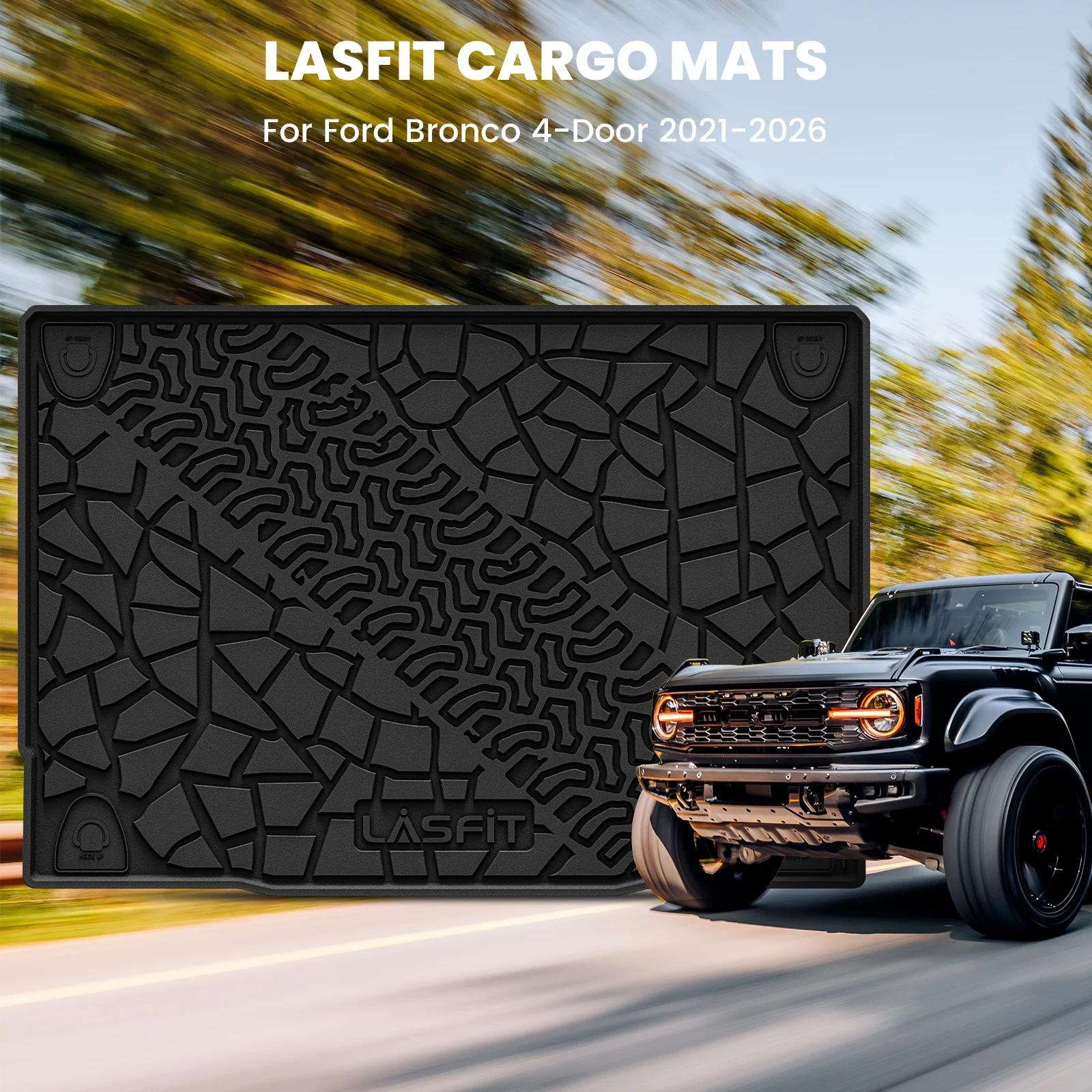 Fit for 2021-2026 Ford Bronco Custom Floor Mats or Cargo Mat, Not For Sport - Image 28