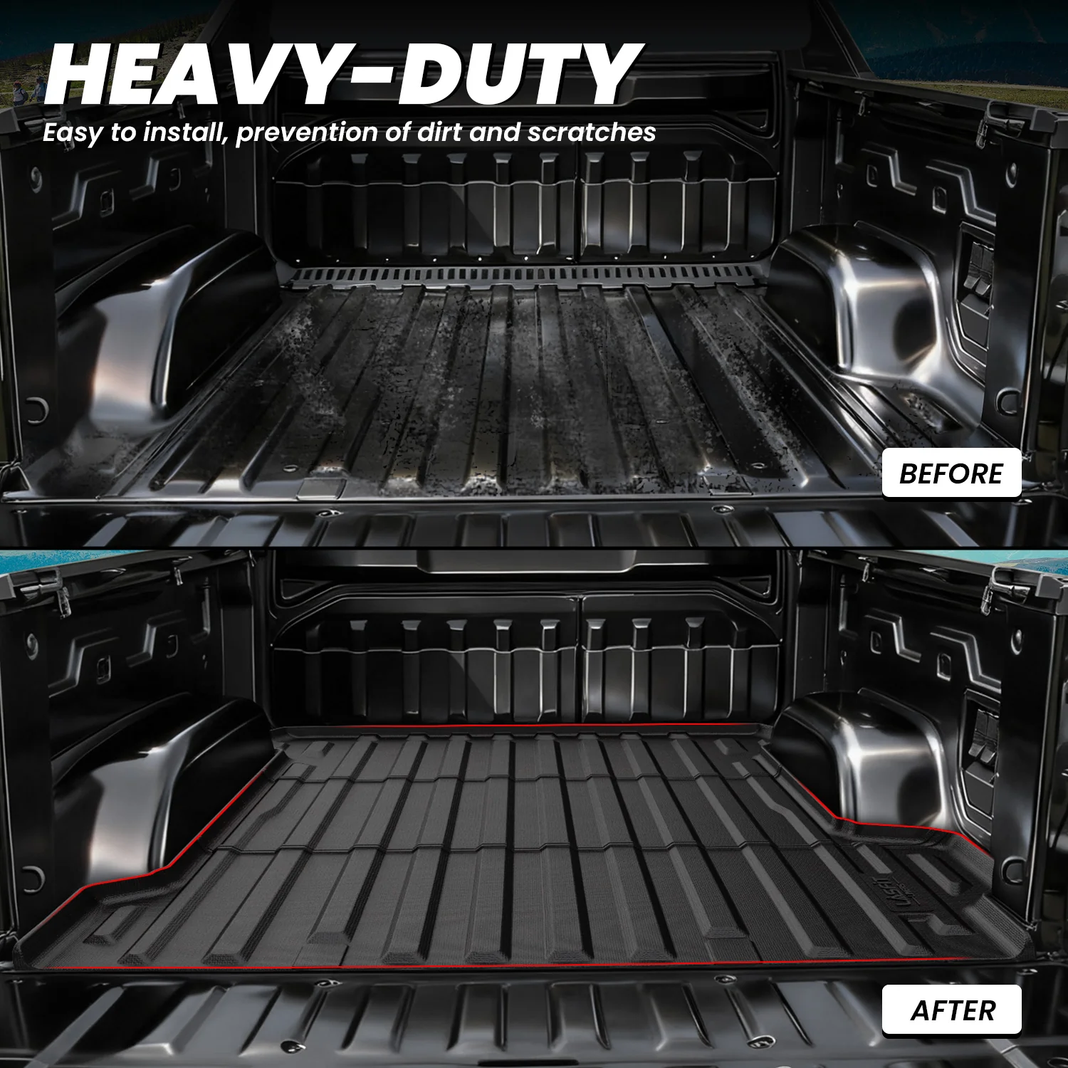 Fit for 2024-2026 Chevrolet Silverado EV 5.9FT Bed Mat, Not Fit Multi-Flex Midgate - Image 5