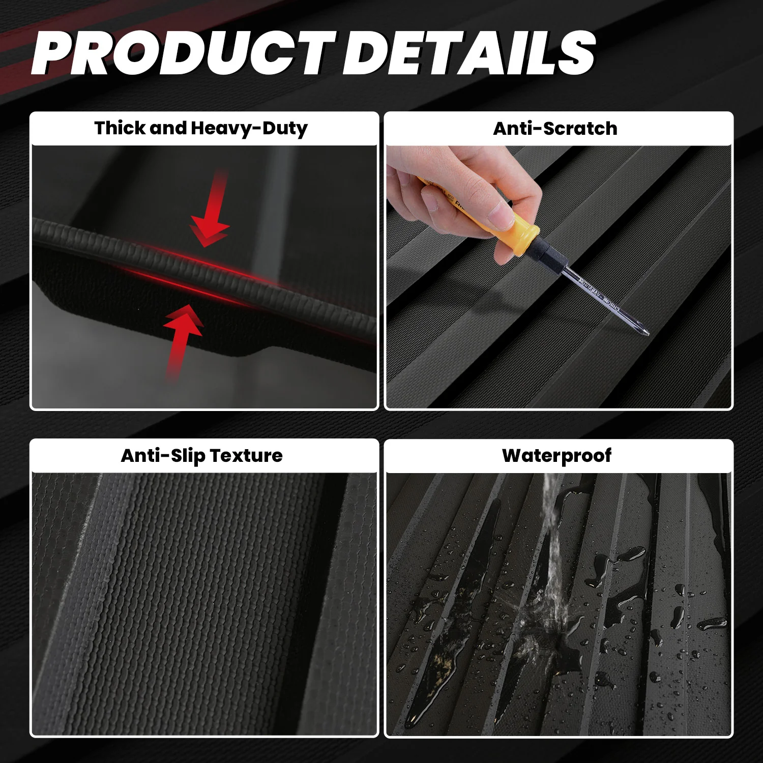 Fit for 2024-2026 Ford F-150 Bed Mat & Tailgate Mat, Including F-150 Lightning - Image 16