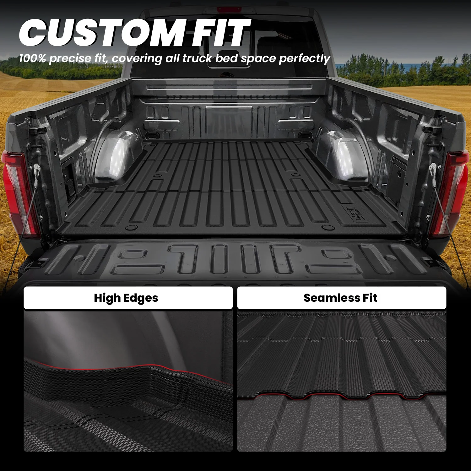 Fit for 2024-2026 Ford F-150 & Ford F-150 Lightning Truck Bed Mat or Tailgate Mat, Not Fit Drop-in liners - Image 2