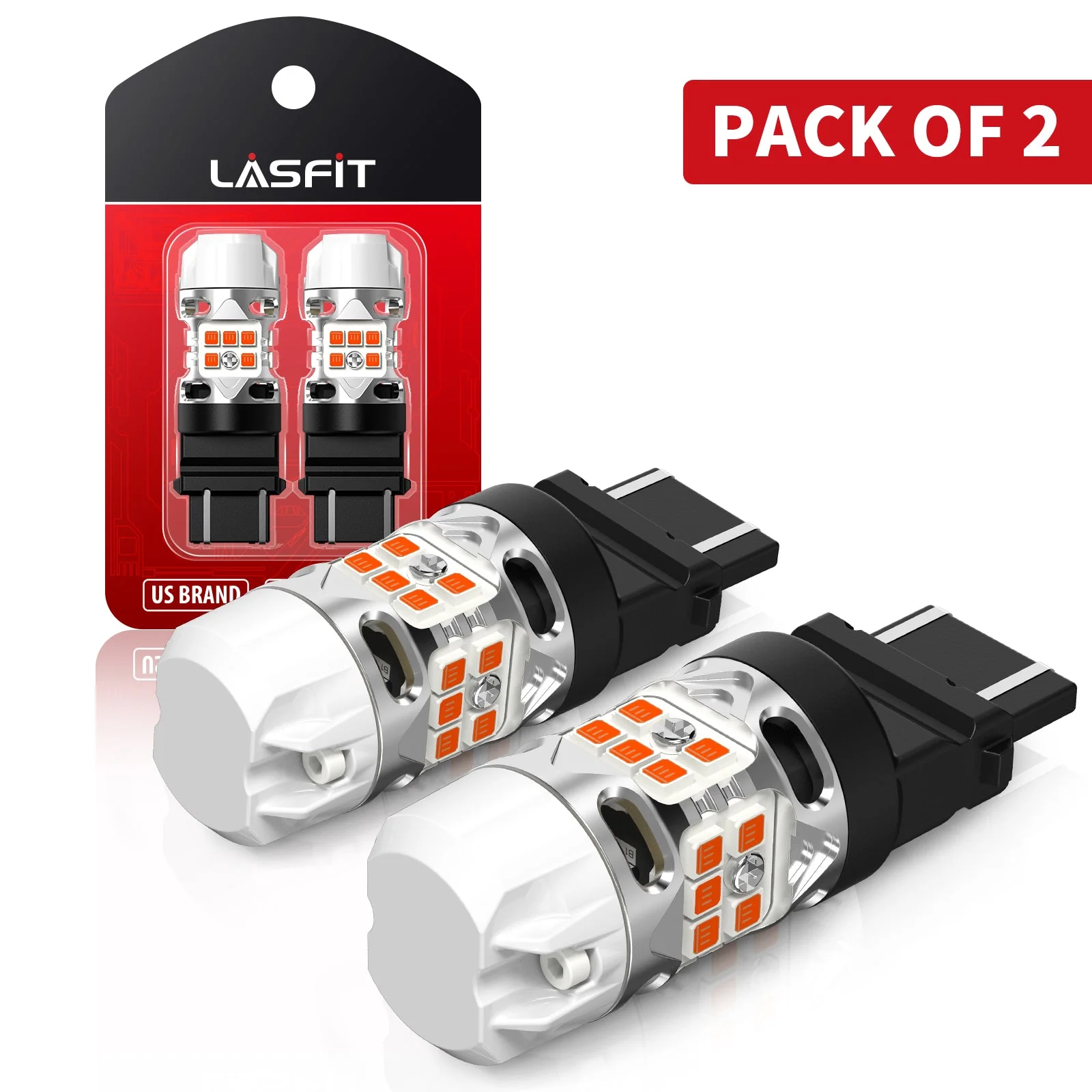 3157 4157 LED Turn Signal Bulbs CanBus-Ready Amber CK Socket | T3 Series - Image 14