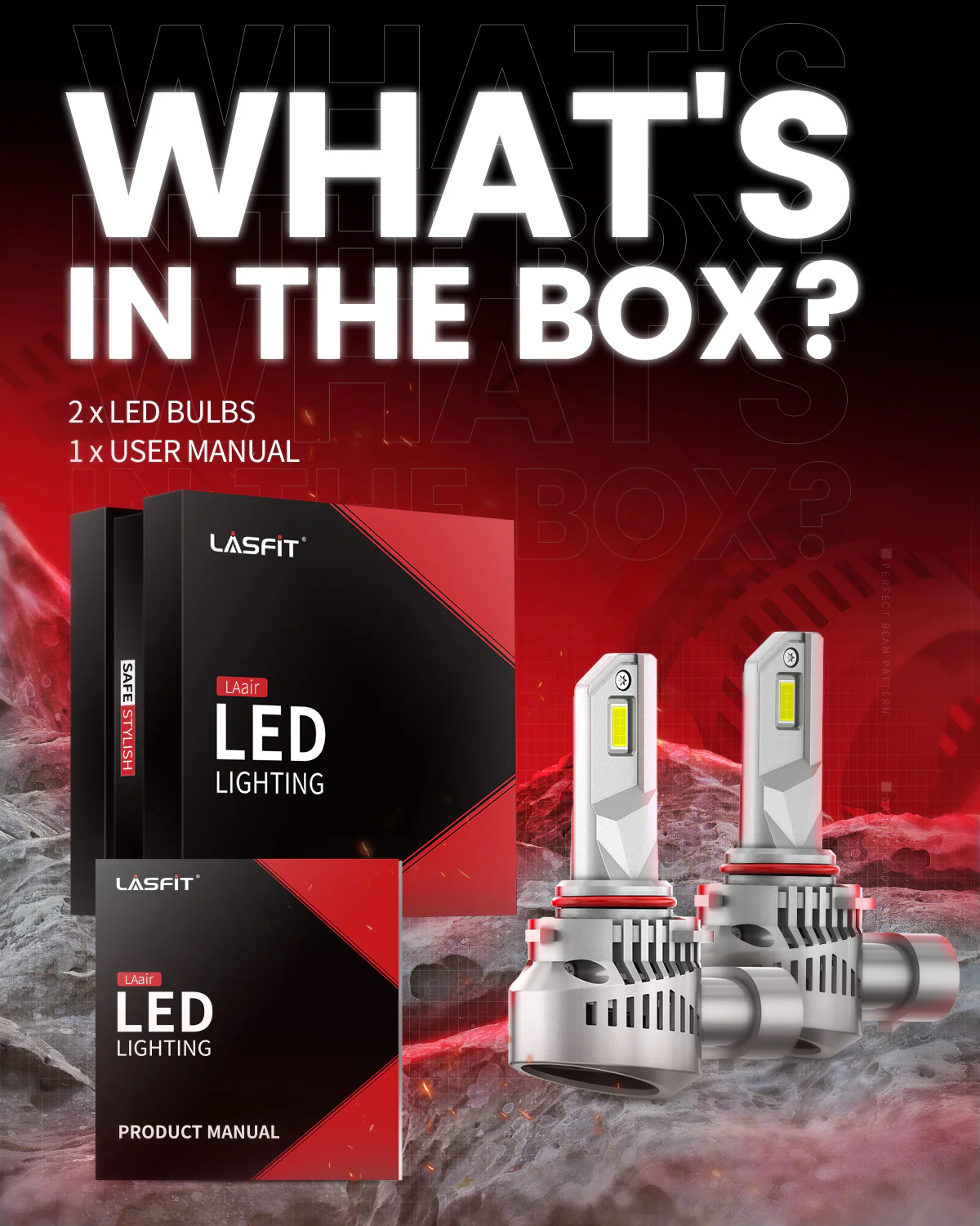 100W 9005 HB3 LA Air Series | 10,000LM 6000K LED Bulbs - Image 9