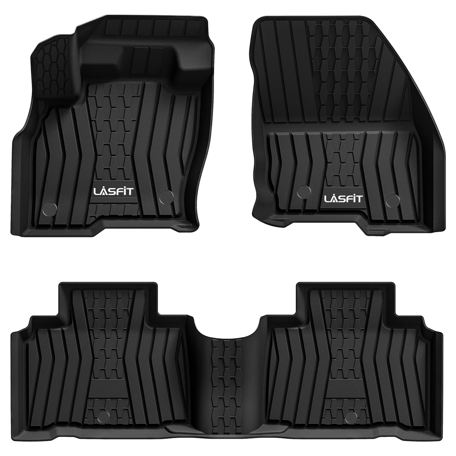 Fit for 2016-2018 Lincoln MKX Custom Floor Mats TPE Material 1st & 2nd Row Seat