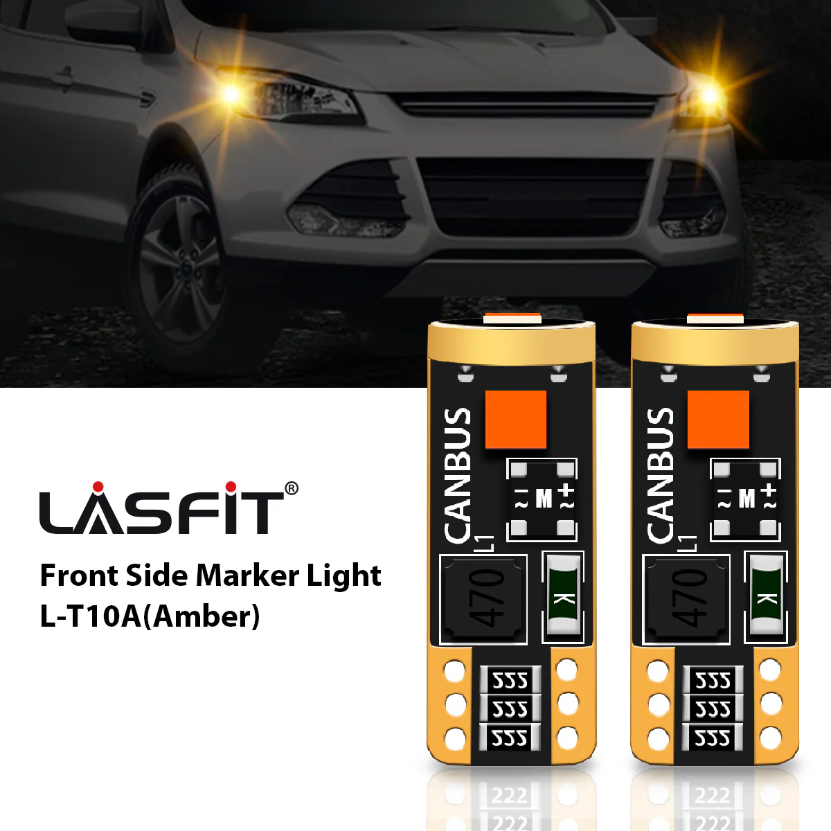 Fit for 2014-2016 Ford Escape Custom H11 LED Bulbs w/Dust Cover Exterior Lights - Image 36