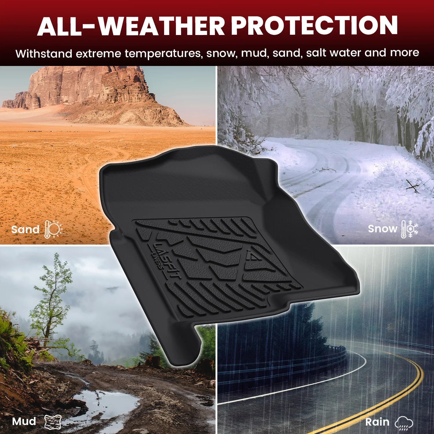 Fit for 2007-2014 Chevrolet Silverado 2500HD 3500HD Crew Cab Floor Mats, Fit Bucket Seat & Gas Only - Image 13