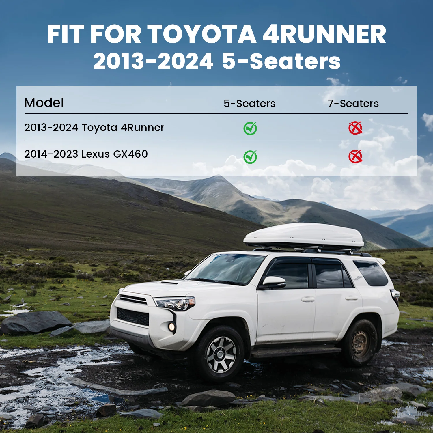Fit for 2013-2024 Toyota 4Runner Floor Mats or Cargo Mat or Seatback Mat - Image 10