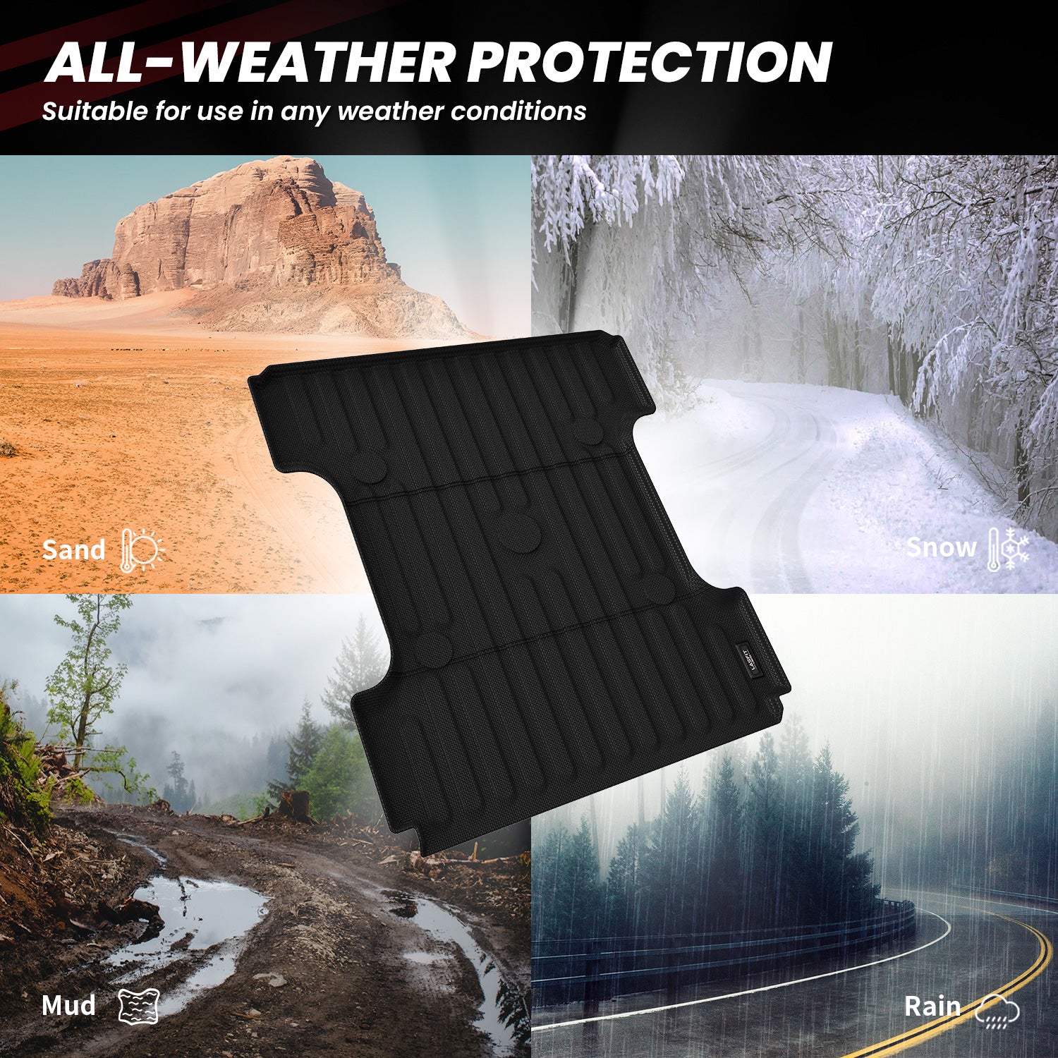 Fit for 2006-2026 Ram 2500 3500 Heavy Duty Bed Mat or Tailgate Mat, Don't fit with Optional Rambox & Drop-in liners - Image 5