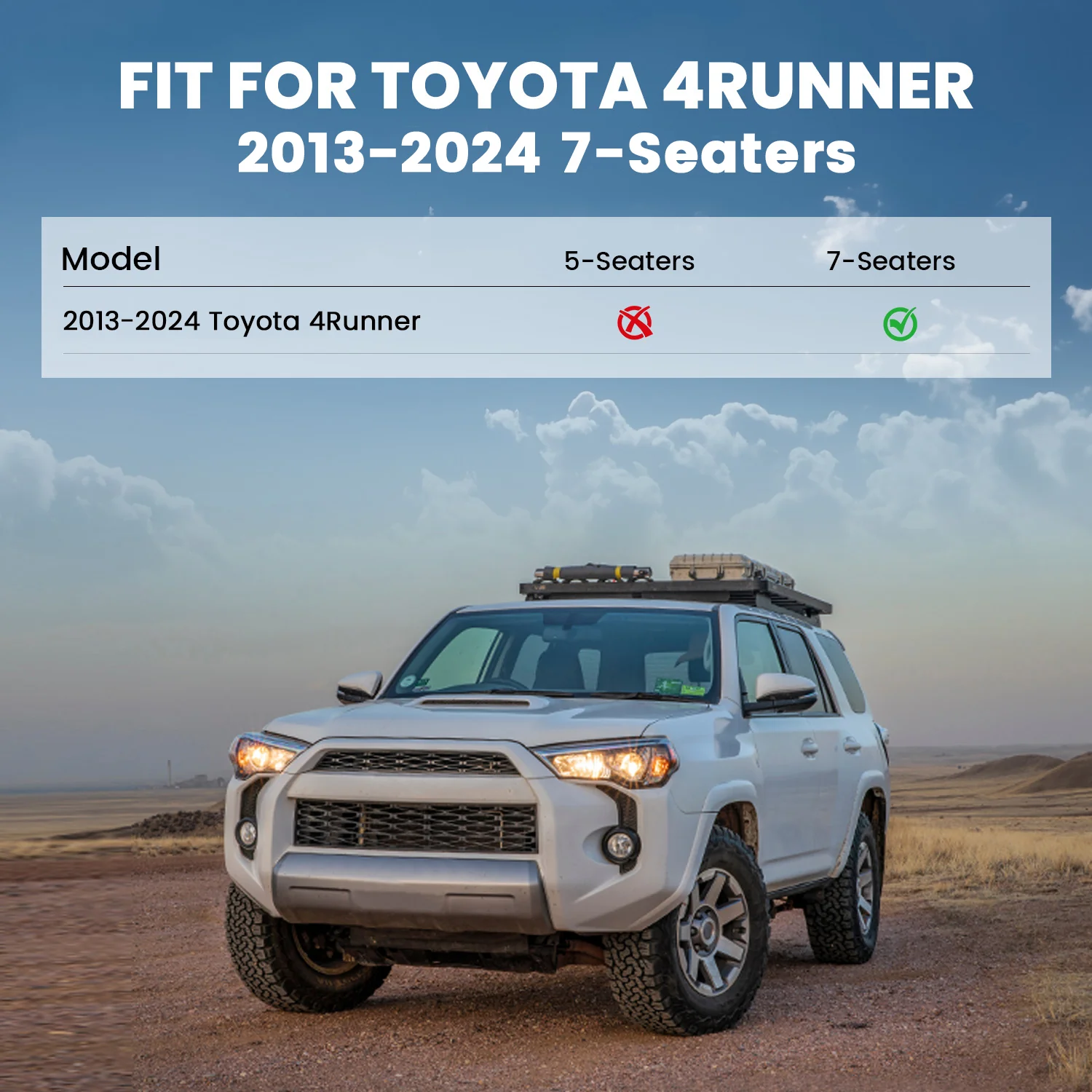 Fit for 2013-2024 Toyota 4Runner Floor Mats or Cargo Mat or Seatback Mat - Image 32