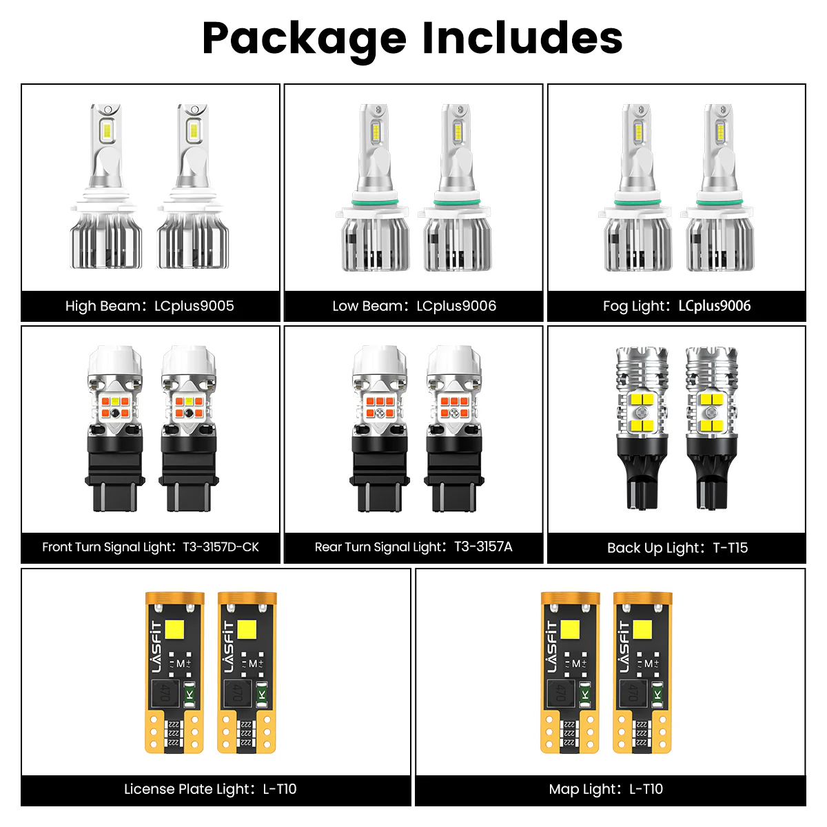 Fit for Toyota Camry 2002-2006 LED Bulbs Exterior Interior Light Bulbs Plug n Play - Image 2